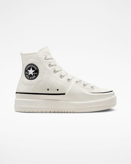 Zapatillas Altas Converse Chuck Taylor All Star Construct Mujer Blancas Negras | PE 54L082